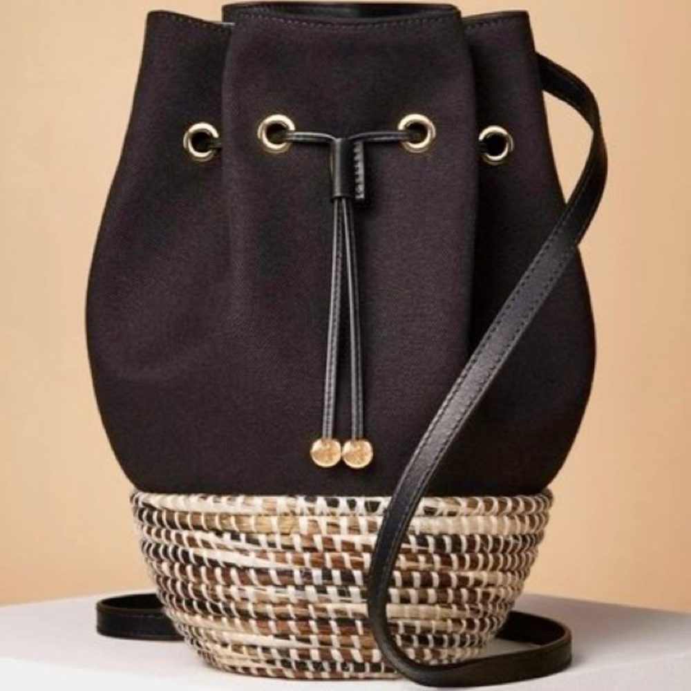 NWT Cesta Collective Limited Edition ‘Bucket Bag’ in “Black / Camel Melange”